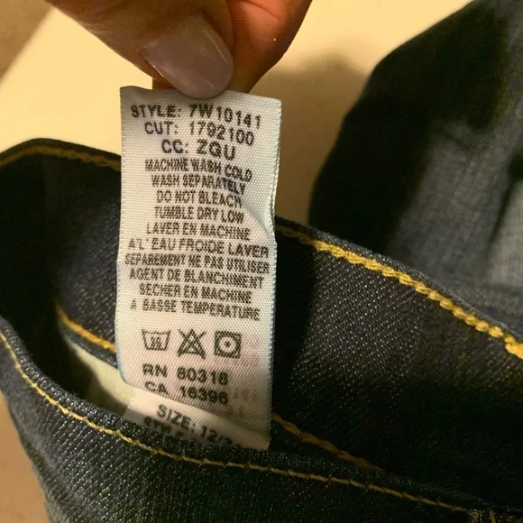 Lucky Brand Jeans By Gene Montesano Reg Straight Leg Classic Cotton Size 12/31 - Picture 11 of 13